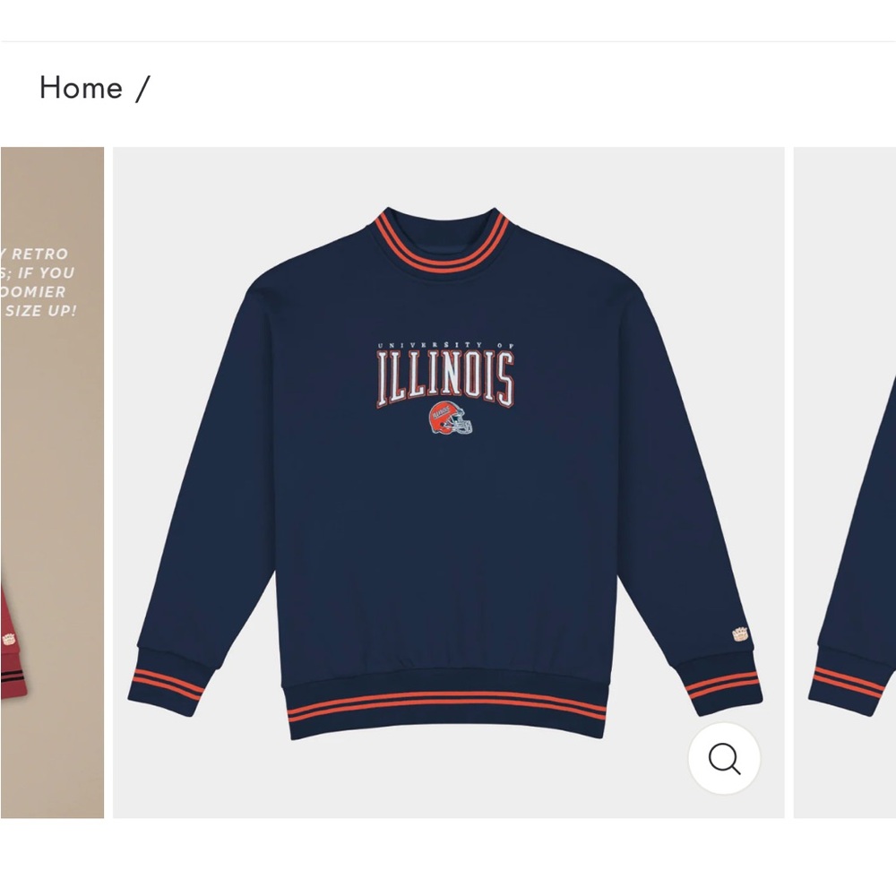 Illinois Graphic Crewneck Sweatshirt - Navy